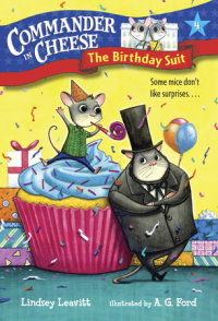 Book cover for Commander in Cheese #4: The Birthday Suit