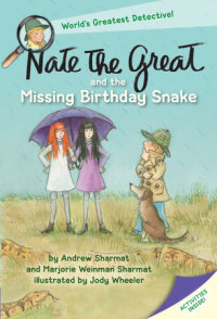 Book cover for Nate the Great and the Missing Birthday Snake