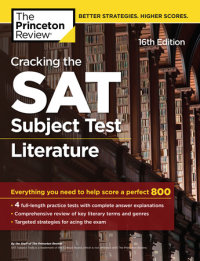 Cover of Cracking the SAT Subject Test in Literature, 16th Edition