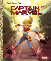 Book cover for Captain Marvel Little Golden Book (Marvel)
