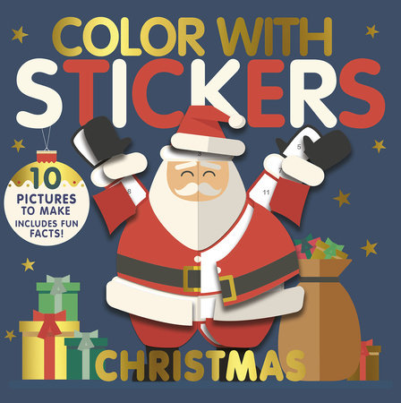 Color with Stickers: Christmas